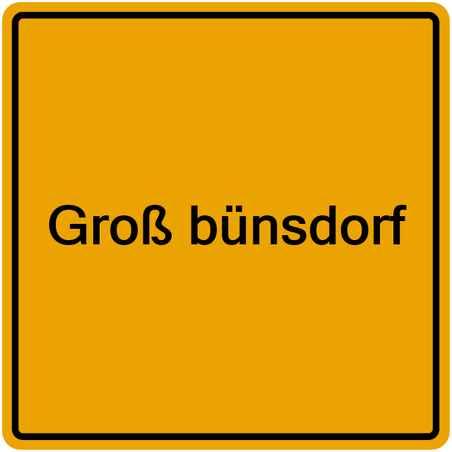 Einwohnermeldeamt24 Groß bünsdorf